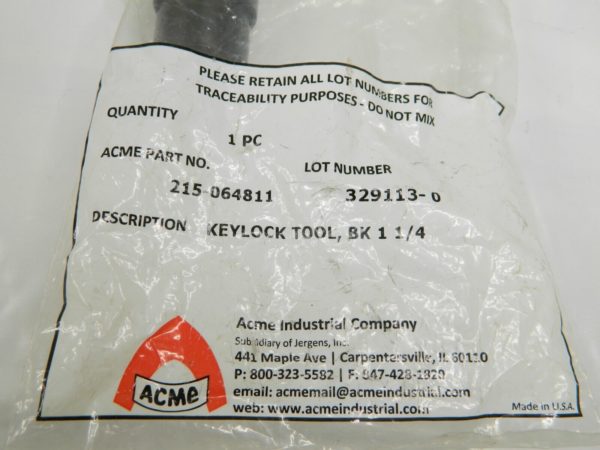 ACME Keylock Tool BK 1-1/4" 215-064811