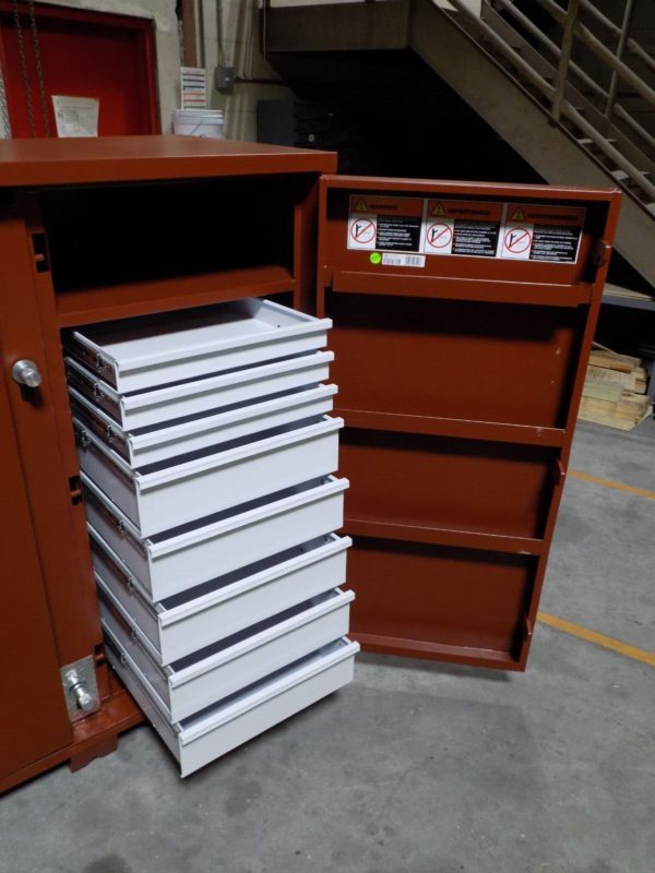 Crescent Jobox Heavy Duty Jobsite Storage Cabinet 8 Drawer 1-679990 Damaged