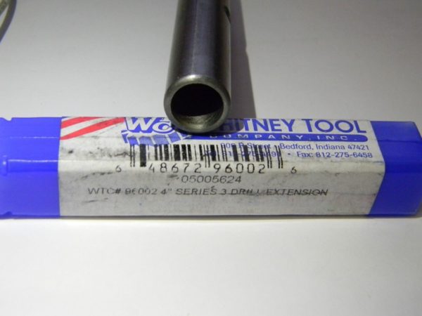 Whitney Tool 3/8" x 4" Collet Series #3 Drill Extension Qty 2 05005624