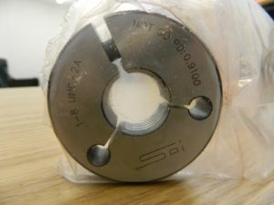 SPI 1-8 NOGO Double Ring Thread Gage Class 2A 23-205-8