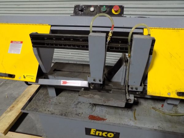 Enco Manual Horizontal Metal Cutting Bandsaw 9 x 16 Capacity USED / No Motor