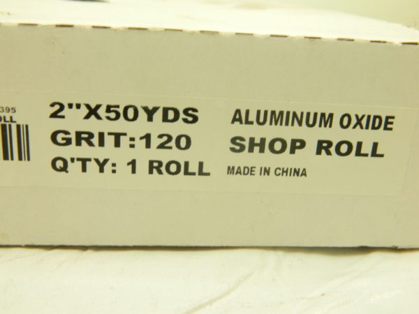 TRU-MAXX 2″ x 50 Yd 120 Grit Aluminum Oxide Shop Roll 50306