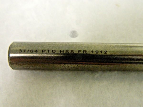 Precision Twist Drill HSS Taper Length Drill Bit 31/64" Series QC1290P 060331