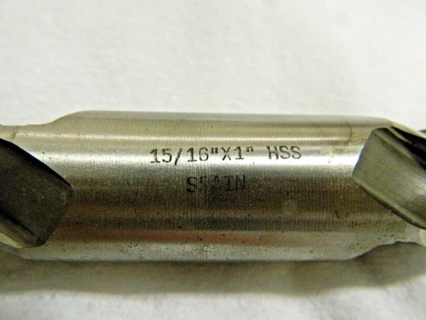 HSS Double End Square End Mill Spiral Flute 15/16"x1"x1-/78"x6-3/8" 4FL 1709609
