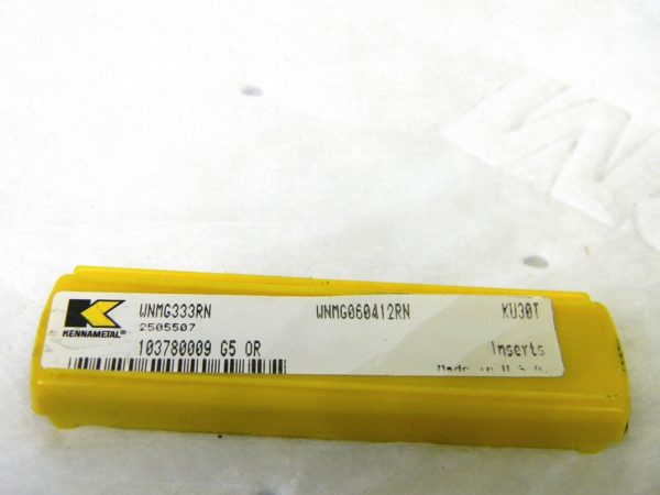 Kennametal Carbide Inserts WNMG333RN Grade-KU30T Box of 8 2505507 USA