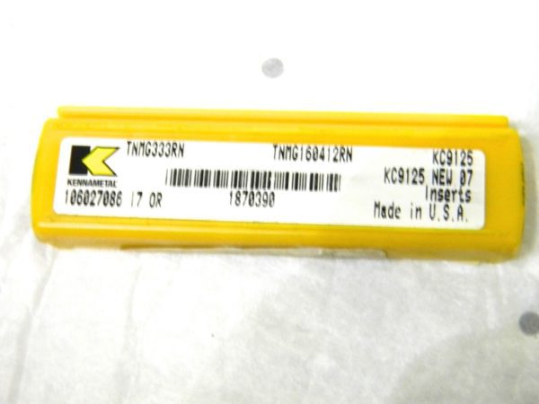 Kennametal Carbide Inserts TNMG333RN Grade-KC9125 Box of 5 1870390 USA