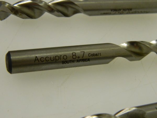 Accupro Cobalt Stub Screw Machine Drills 3 Pack AC-8.7MM 130° 01332725