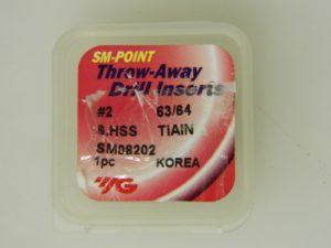 YG1 Throw Away Drill Insert TiAlN Super HSS (T15) SM08202