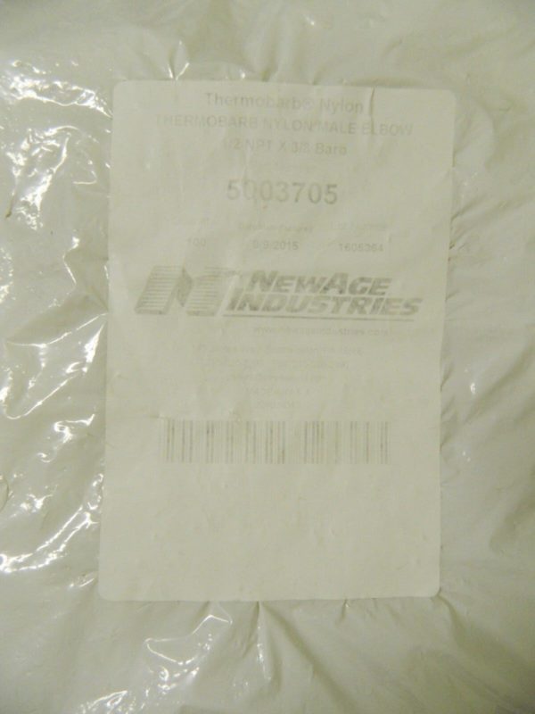 NewAge Industries Multiple Barbed Tube Elbow 100 Pack 3/8" Barb 1/2" NPT 5003705