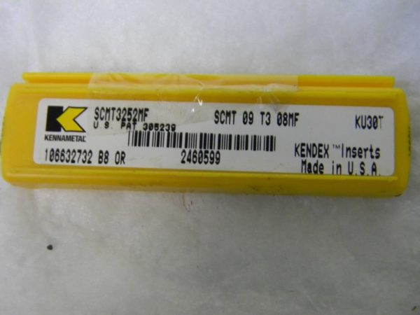 Kennametal Carbide Inserts SCMT3252MF Grade-KU30T Box of 5 2460599 USA
