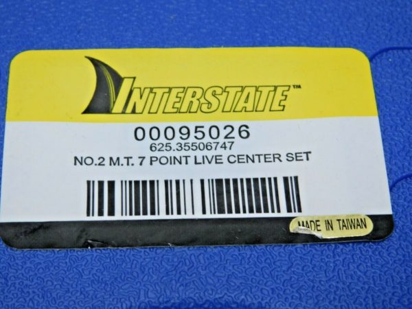 Interstate INCOMPLETE 2MT Live Center & Point Set 1-5/16" HD w/6 Points 00095026