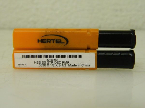 Hertel Chucking Reamer 2 Pack 0.053" 4 Flute HSS 30159313
