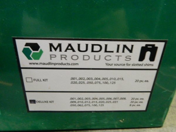 Maudlin Products SS Slotted Shim Assortment 0.001 to 0.125 5" x 5" MSD5-DK