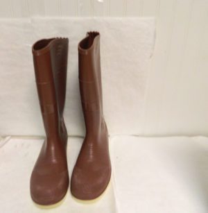 Tingley Unisex Size 12 Composite Toe PVC Knee Boot 15" H Brown Pull On 93255.12