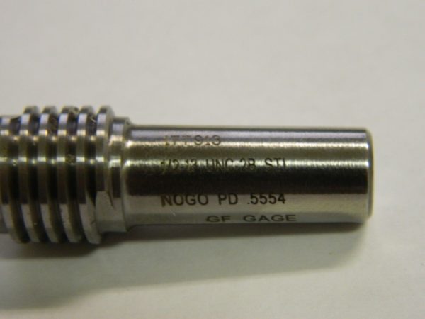 GF Gage Plug Thread Insert No Go Gage 1/2-13 Thread Steel STI 2B H0500132BNK