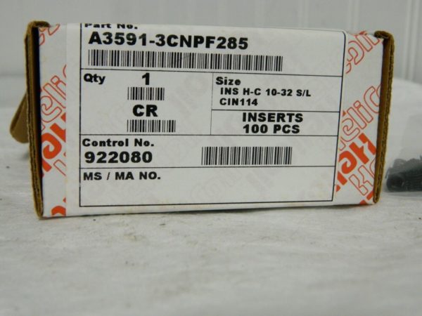 Heli-Coil Screw Thread Insert INS H-C 10-32 S/L CIN114 Qty 100 A3591-3CNPF285