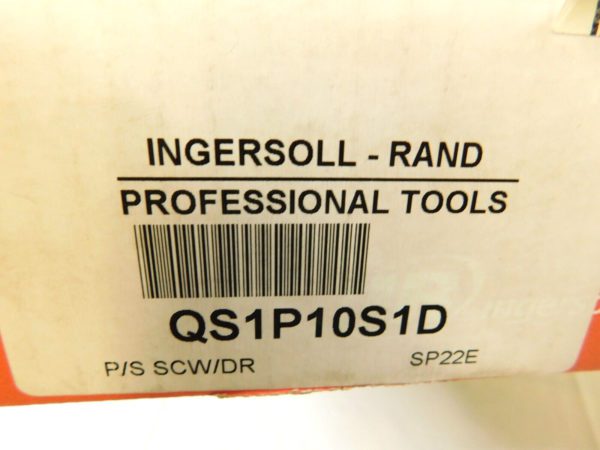 Ingersoll Rand Air Screwdriver Push-to-Start 2.7-39.8 In/Lb 1000 RPM QS1P10S1D