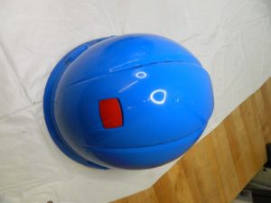 3M lot of 20 HARD HAT WITH UVICATOR VENTED BLUE 4-POINT RATCHET SUSPENSION