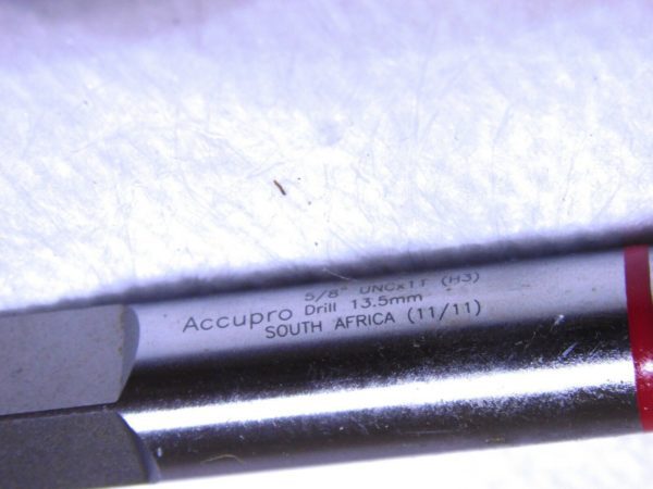 Accupro Vanadium HSS Slow Spiral Flute Tap 5/8-11 UNC 3.8125” OAL 87156394