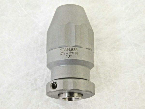 Accupro Tapered Mount Stainless Steel Drill Chuck JT1 0.3 to 7.39mm Cap 55162713
