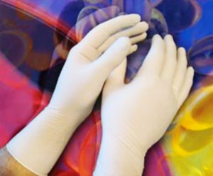 RightCare Class 100 12” Hand Specific Gamma Sterilized Cleanroom Nitrile gloves