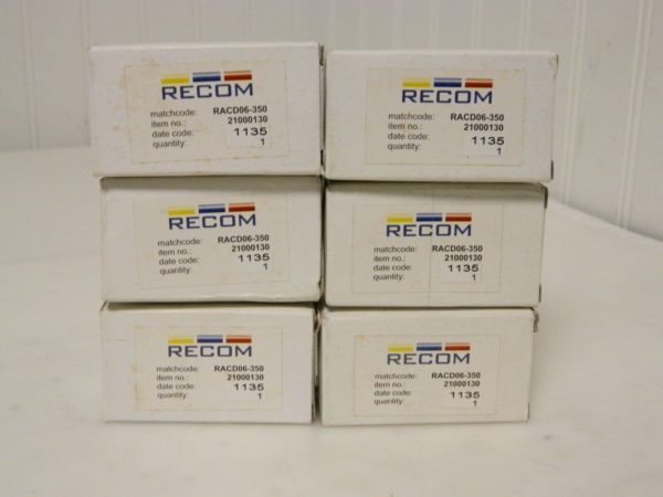 Recom LED Driver CC AC/DC 3-24V 350MA Qty 6 RACD06-350