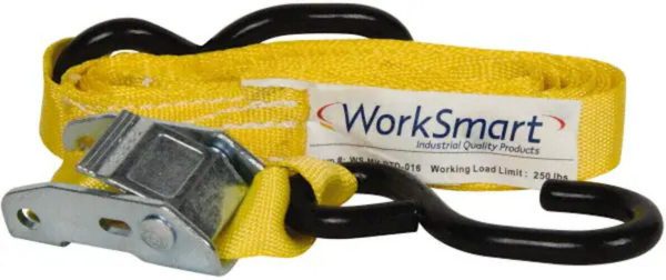 6 PACKS WorkSmart Poly Cam Tie Downs 15 FT x 1" 250 Lb WS-MH-RTD-016