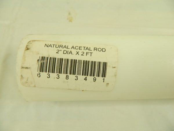 2 x 2″ Natural (Color) Acetal Rod 63383491