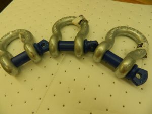 PEER-LIFT qty 3 Anchor Shackle: Screw Pin, 36,000 lb Working Load Limit 8059003