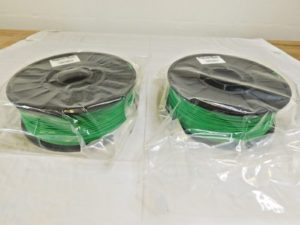 MakerBot 3D Printing Filament ABS True Green Spools 1.75mm 1 kg QTY 2 MP01972
