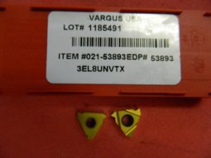 Vargus 3EL8UN VTX 53893 Thread Turning Inserts, QTY 2 USA