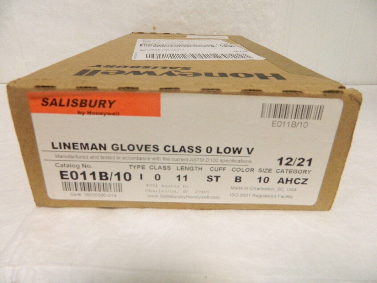 Honeywell Salisbury Class 0 Low-Voltage Lineman's Gloves - 11 in