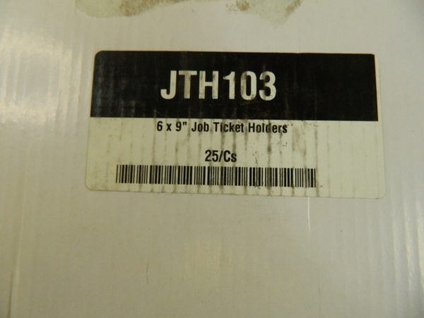 25 Pc Job Ticket Holder: Black JTH103