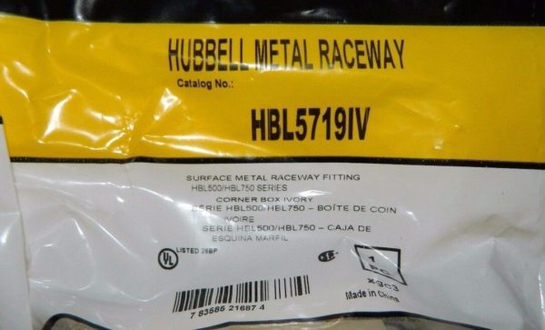 Hubbell 2-1/2" Long x 60.96" Wide x 2-1/2" High Raceway QTY 2 HBL5719IV