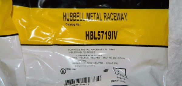 Hubbell 2-1/2" Long x 60.96" Wide x 2-1/2" High Raceway QTY 2 HBL5719IV