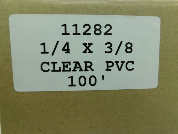 Pro-Grade PVC Tube 1/4" ID x 3/8" OD 55 psi Clear 100' Long 45267390