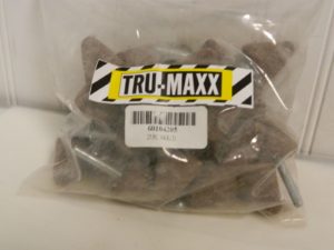 Tru-Maxx Alum Oxide Mounted Point 1-1/4x1-1/4" Diam x Thick A4 Qty 25 A4-R-420
