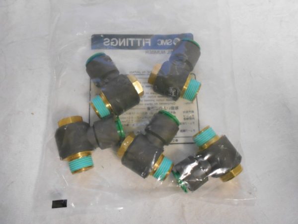 SMC Pneumatics 12mm 3/8" Universal Male Flame Resistant Elbow Fitting QTY 10