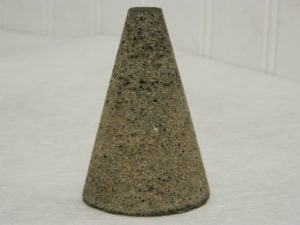 CGW Abrasives 16 Grit Cone Type 17 2" Max Diam 3" Head Thickness Qty 9 49028