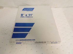 Norton 220 Grit Silicon Carbide Sanding Sheet 11" x 9" Box of 50 66261139367