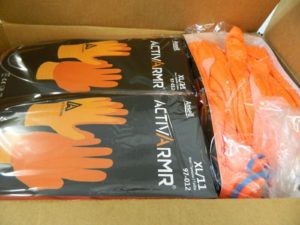 ActivArmr Hi-Viz Orange 11 Nylon/Spandex Work Gloves box of 72 97-012