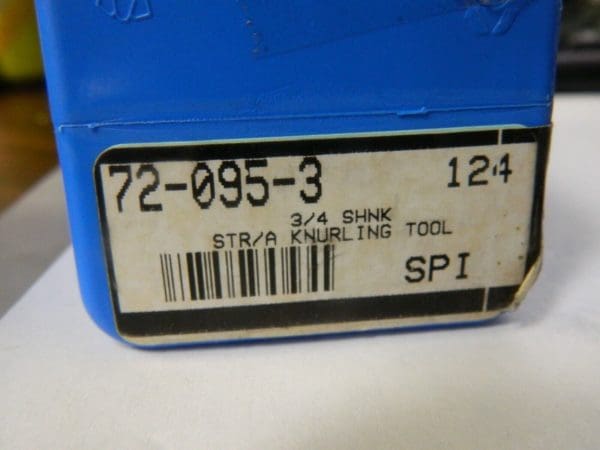 SPI Cut Knurler 0.16 to 0.98" Cap 3/4"W x 2" LS Shank Only 03298924