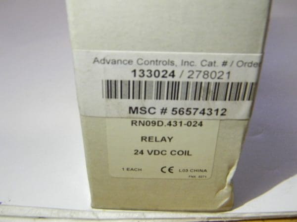 ACI 4 Pole 3NO/NC 24 VAC Control Relay 133024