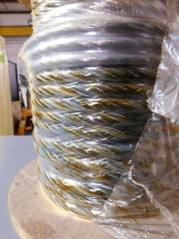 Wire Rope Spool, 7/16" Diameter, 6x19 IWRC, 100' Length