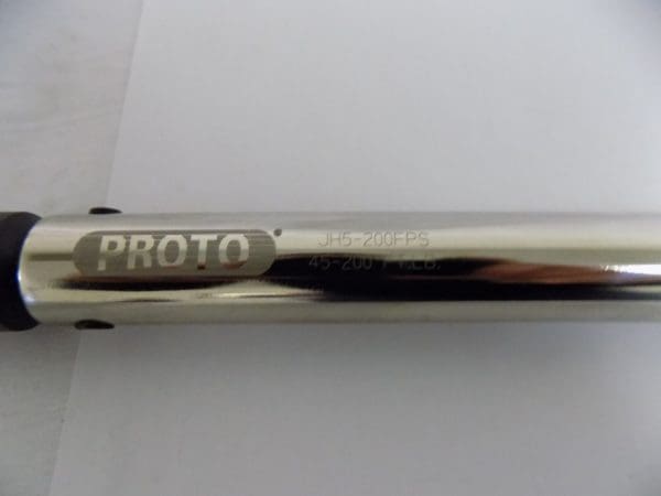 Proto 45 - 200 FT.LB Preset Interchangeable Head Torque Wrench #JH5-200FPS