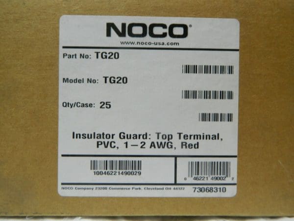 Noco 1 & 2 Gauge Top Automotive Battery Terminal Protector Qty 25