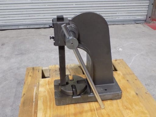 Heavy Duty Single Leverage Arbor Press 3 Ton Pressure 18 Stroke Missing  Parts