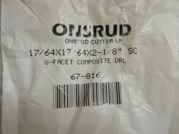 Onsrud Fractional Drills for Composites Carbide 8 Facet 17/64" Qty. 2 #67-816