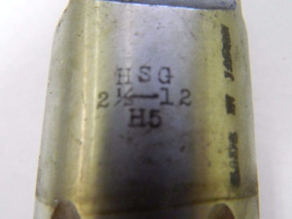 HSG Spiral Tap 2-1/16"-12 H5 6FL HSS RH 21440659