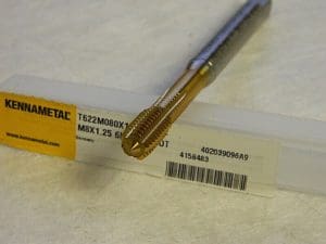 Kennametal M8x1.25 Metric Coarse 6HX Modified Bottoming Thread Forming Tap